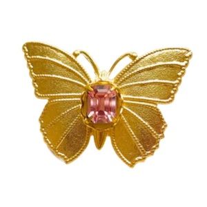 The Pink Reef Butterfly brooch. Brand new!